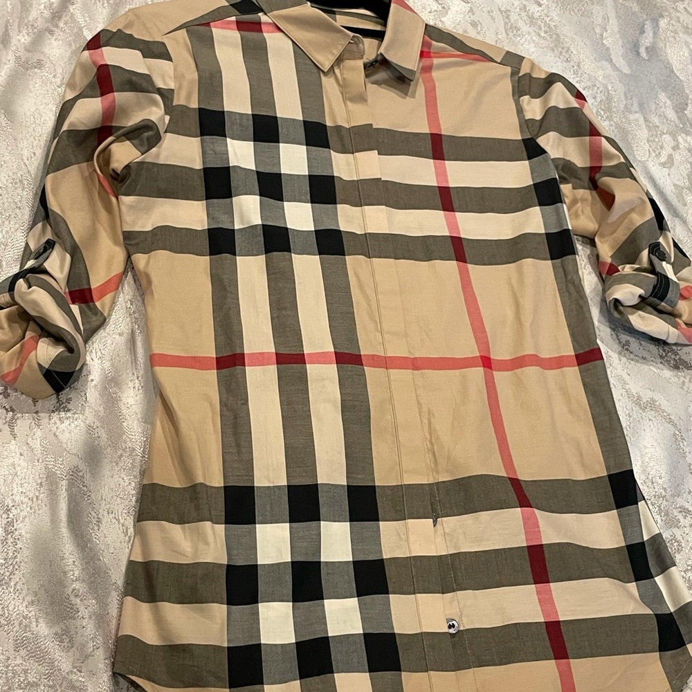 100% Authentic Burberry Brit Button Down Shirt - image 1